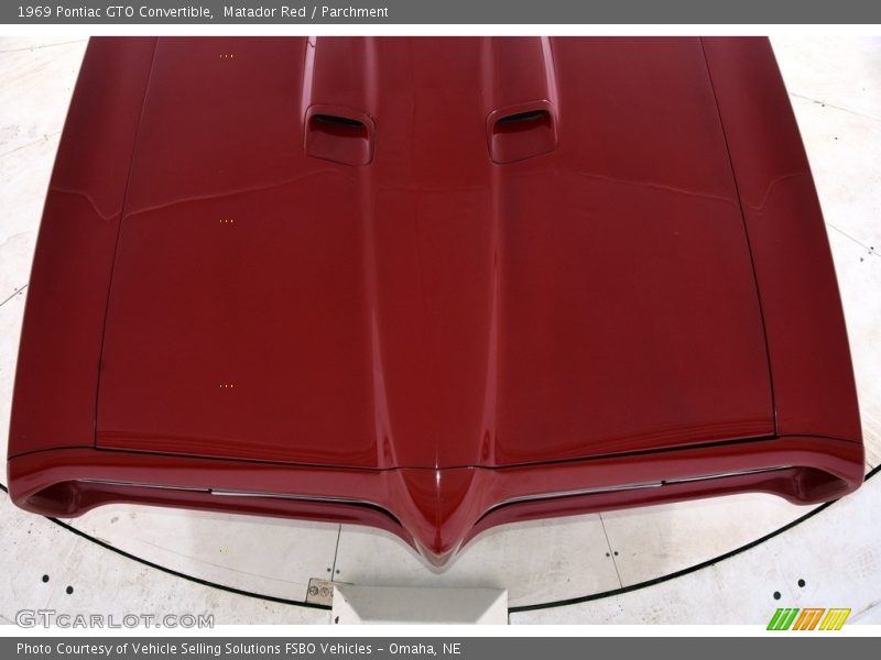 Matador Red / Parchment 1969 Pontiac GTO Convertible