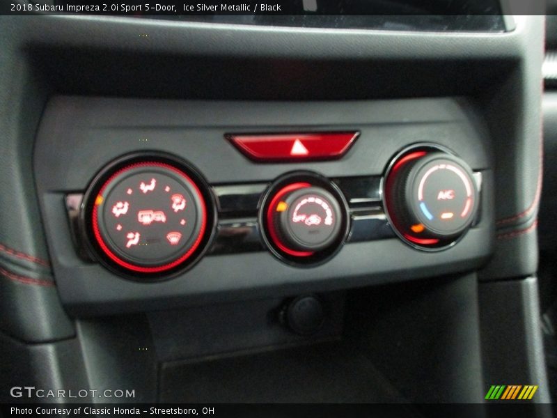 Controls of 2018 Impreza 2.0i Sport 5-Door