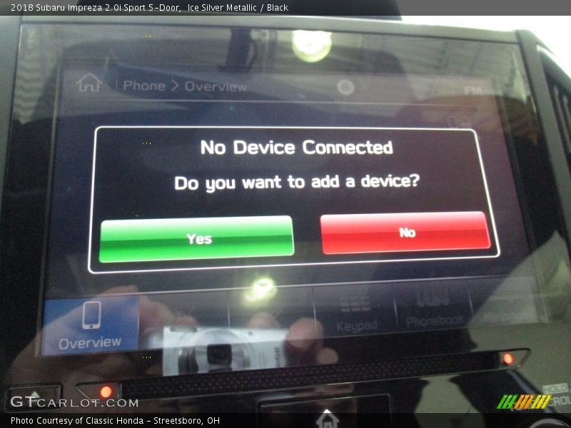 Ice Silver Metallic / Black 2018 Subaru Impreza 2.0i Sport 5-Door