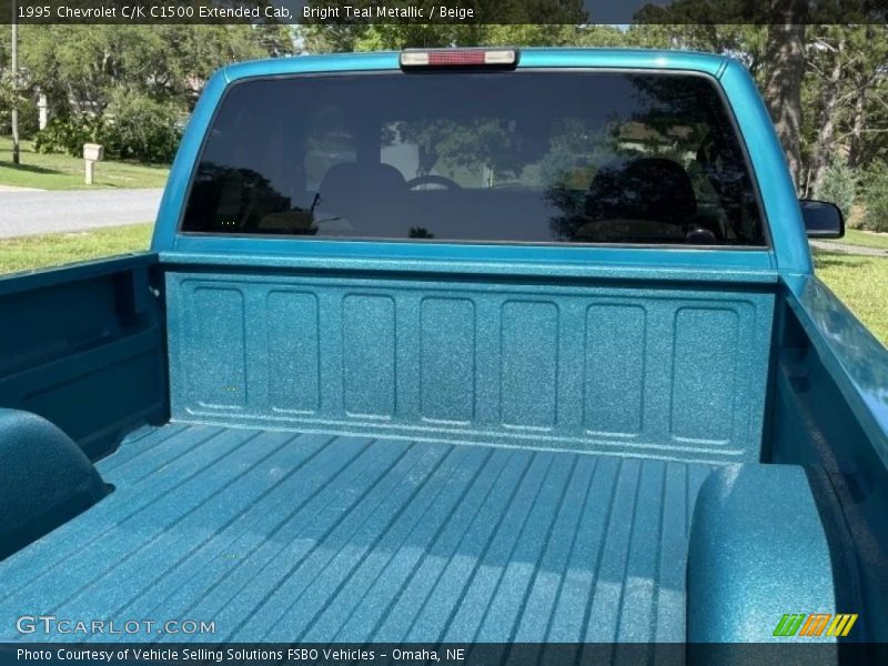 Bright Teal Metallic / Beige 1995 Chevrolet C/K C1500 Extended Cab