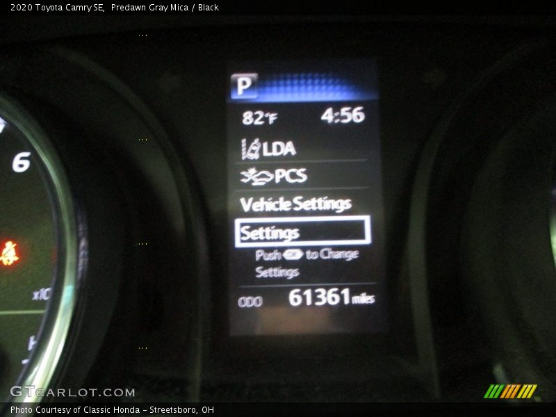 Predawn Gray Mica / Black 2020 Toyota Camry SE