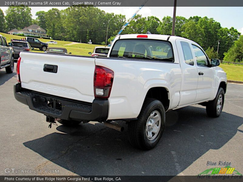 Super White / Cement Gray 2018 Toyota Tacoma SR Access Cab