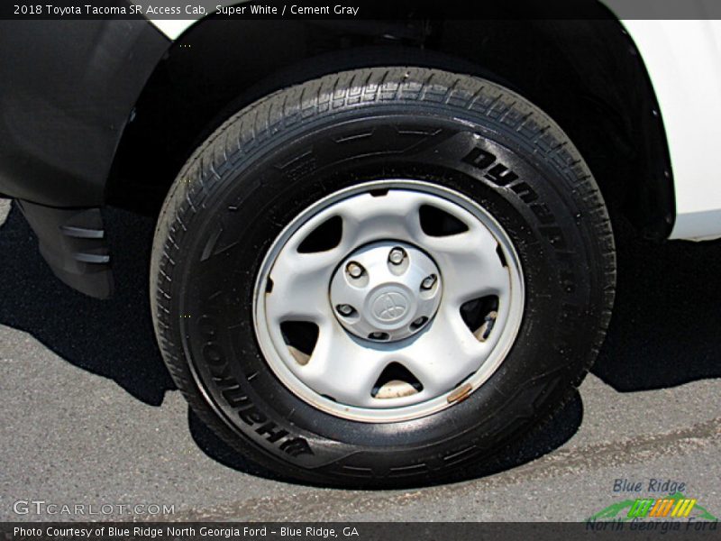 Super White / Cement Gray 2018 Toyota Tacoma SR Access Cab