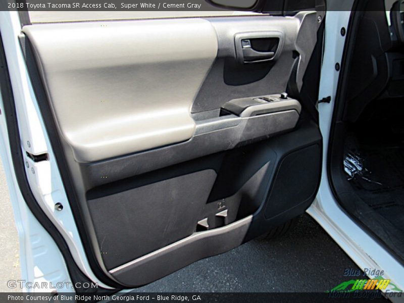 Super White / Cement Gray 2018 Toyota Tacoma SR Access Cab