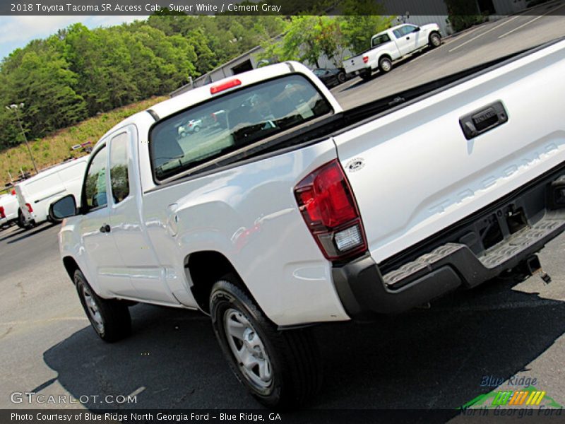 Super White / Cement Gray 2018 Toyota Tacoma SR Access Cab