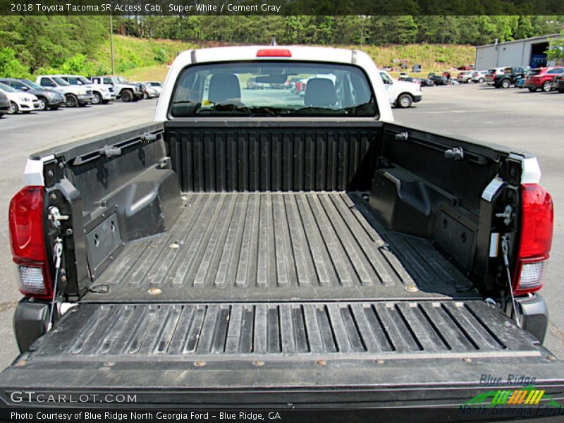 Super White / Cement Gray 2018 Toyota Tacoma SR Access Cab