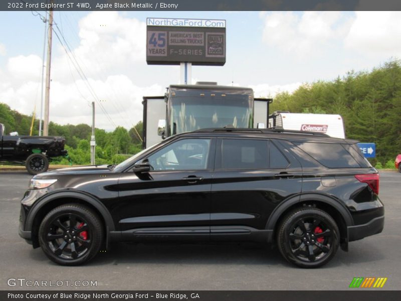 Agate Black Metallic / Ebony 2022 Ford Explorer ST 4WD