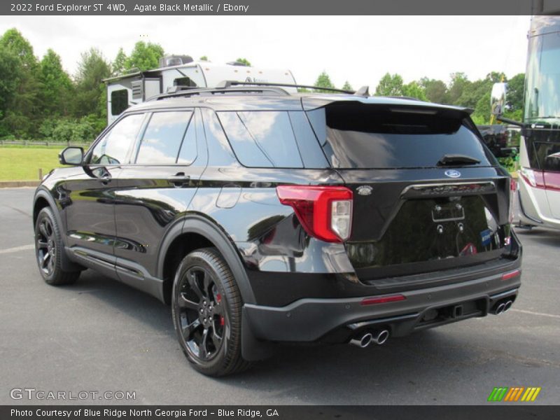 Agate Black Metallic / Ebony 2022 Ford Explorer ST 4WD
