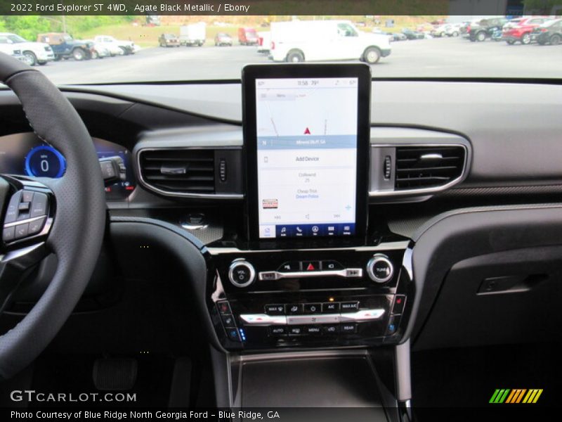 Agate Black Metallic / Ebony 2022 Ford Explorer ST 4WD
