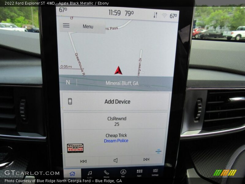 Agate Black Metallic / Ebony 2022 Ford Explorer ST 4WD