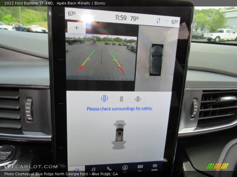 Agate Black Metallic / Ebony 2022 Ford Explorer ST 4WD
