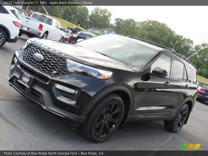 Agate Black Metallic / Ebony 2022 Ford Explorer ST 4WD