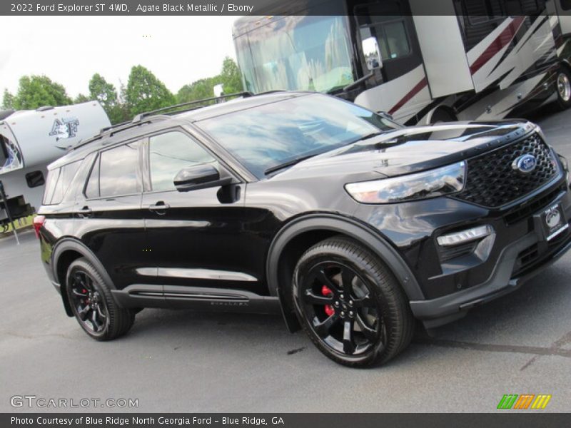Agate Black Metallic / Ebony 2022 Ford Explorer ST 4WD