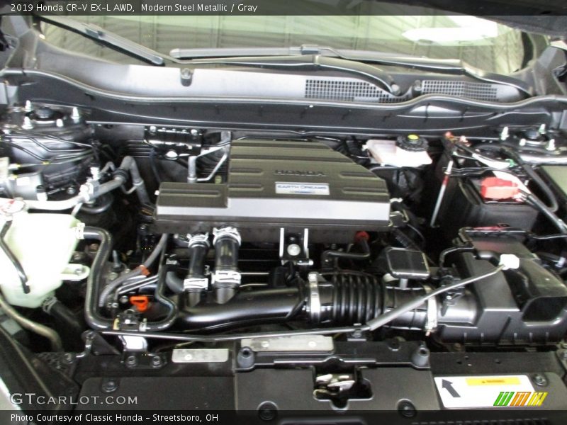 Modern Steel Metallic / Gray 2019 Honda CR-V EX-L AWD