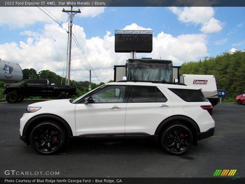 Star White Metallic / Ebony 2022 Ford Explorer ST 4WD