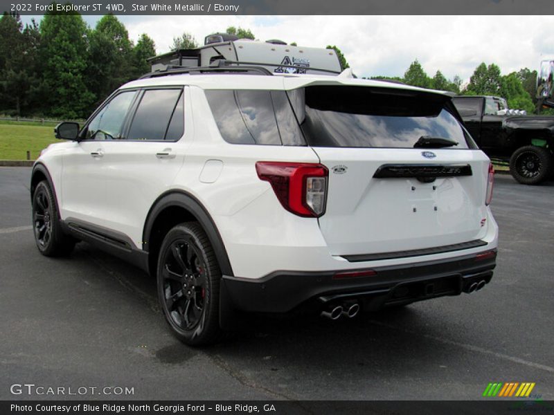 Star White Metallic / Ebony 2022 Ford Explorer ST 4WD