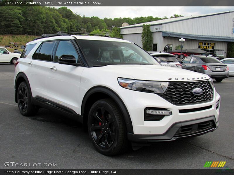 Star White Metallic / Ebony 2022 Ford Explorer ST 4WD