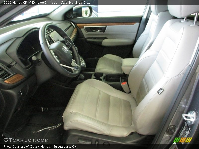 Modern Steel Metallic / Gray 2019 Honda CR-V EX-L AWD