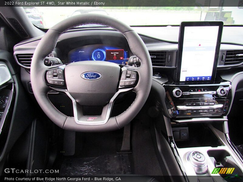Star White Metallic / Ebony 2022 Ford Explorer ST 4WD