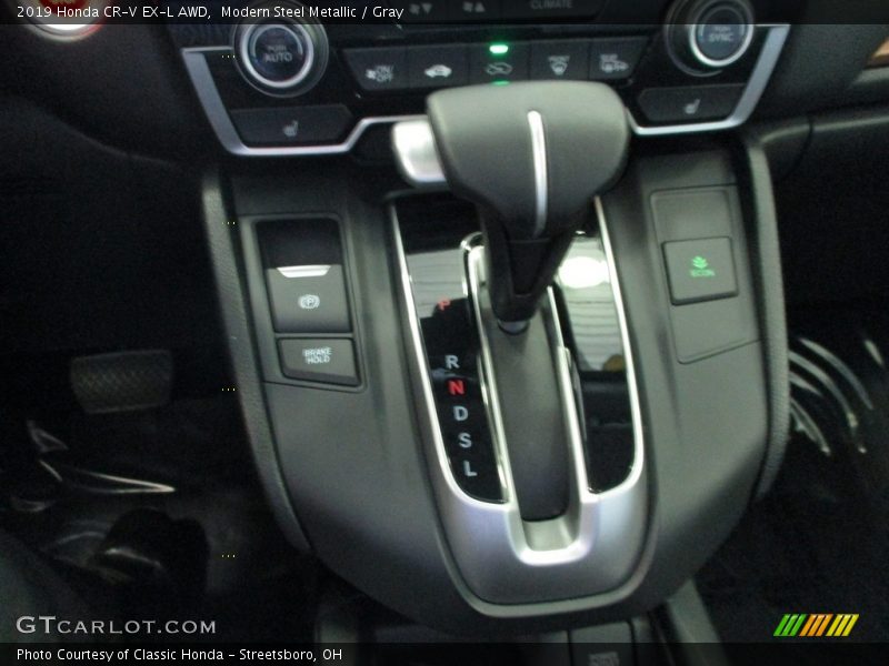 Modern Steel Metallic / Gray 2019 Honda CR-V EX-L AWD