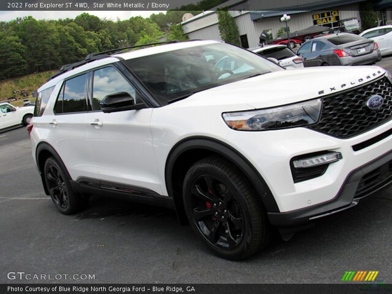Star White Metallic / Ebony 2022 Ford Explorer ST 4WD