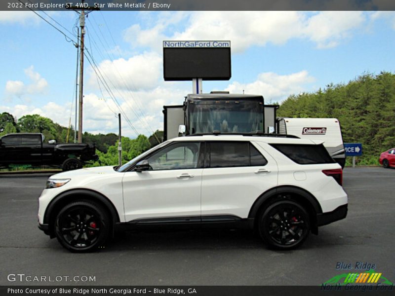 Star White Metallic / Ebony 2022 Ford Explorer ST 4WD