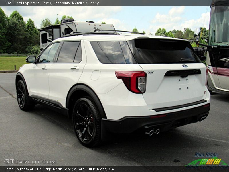 Star White Metallic / Ebony 2022 Ford Explorer ST 4WD