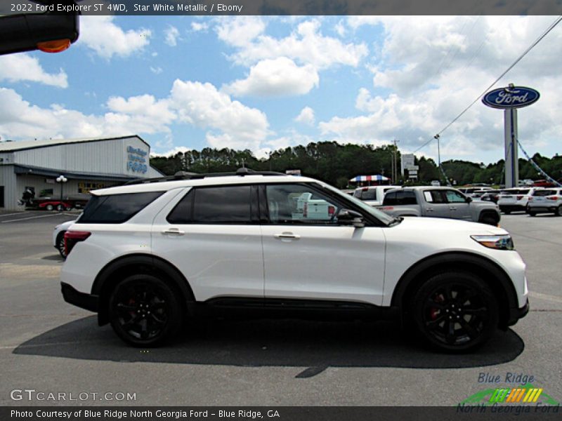 Star White Metallic / Ebony 2022 Ford Explorer ST 4WD