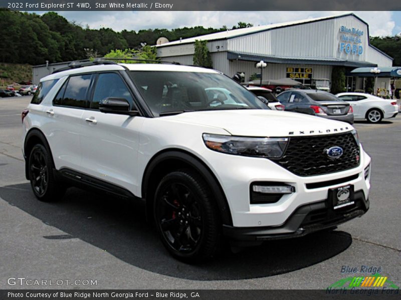 Star White Metallic / Ebony 2022 Ford Explorer ST 4WD
