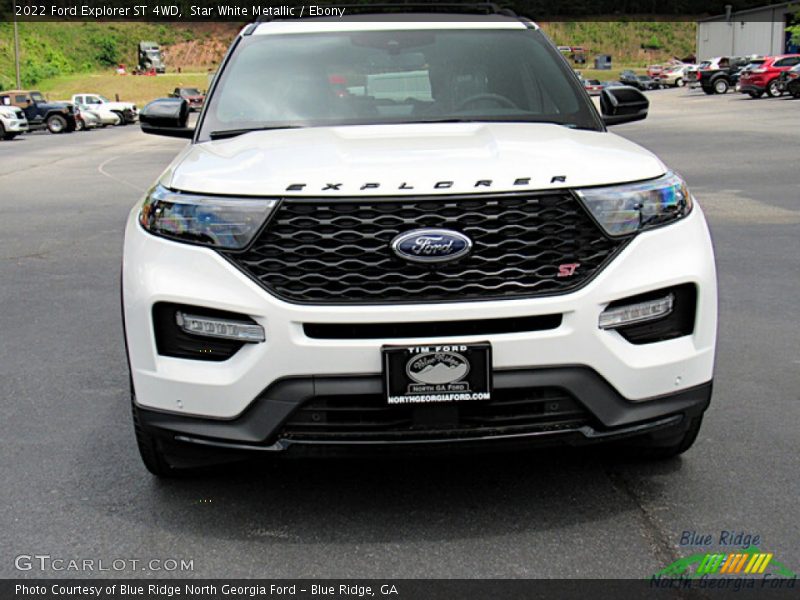 Star White Metallic / Ebony 2022 Ford Explorer ST 4WD