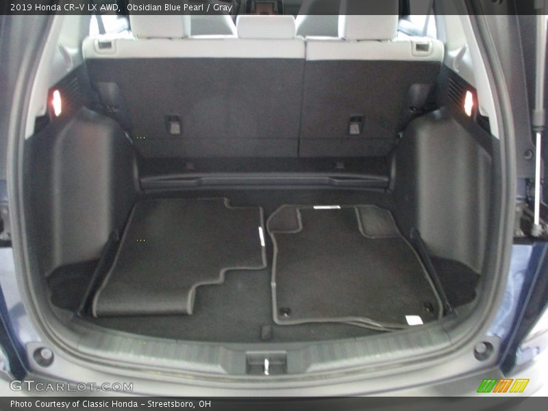 Obsidian Blue Pearl / Gray 2019 Honda CR-V LX AWD