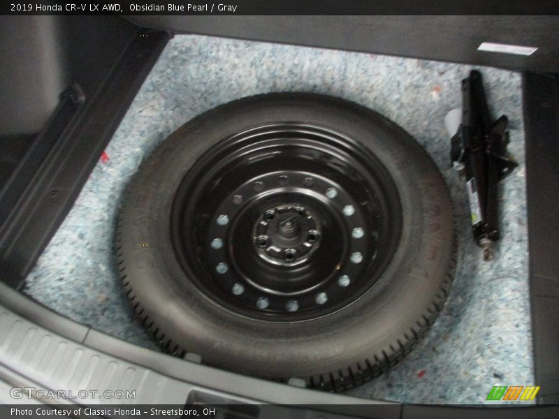 Obsidian Blue Pearl / Gray 2019 Honda CR-V LX AWD