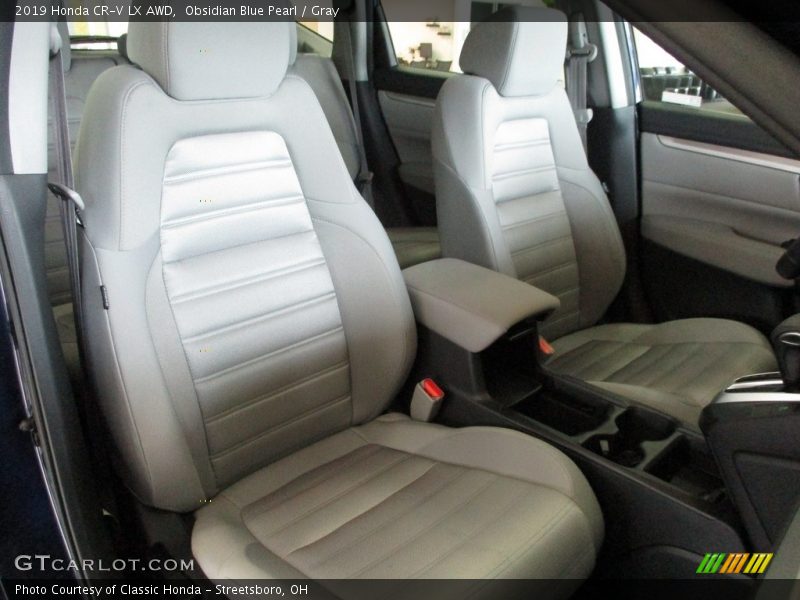 Obsidian Blue Pearl / Gray 2019 Honda CR-V LX AWD