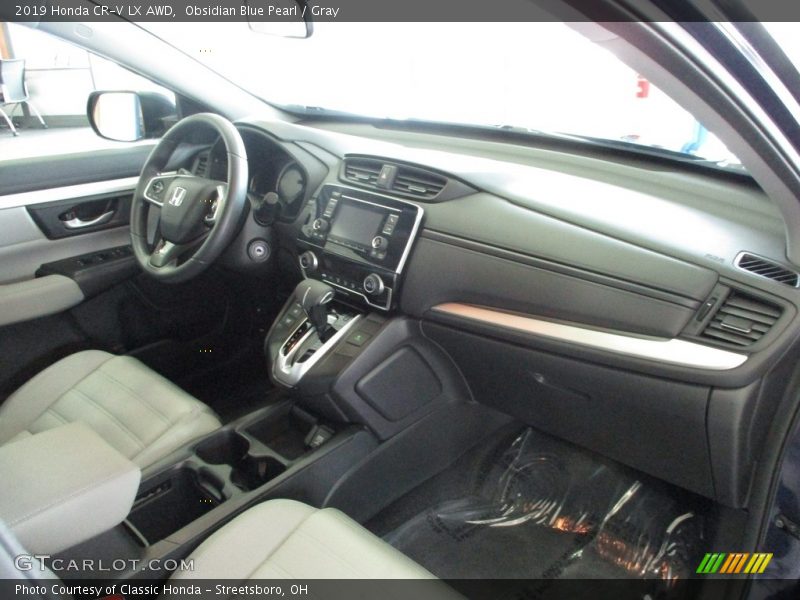 Obsidian Blue Pearl / Gray 2019 Honda CR-V LX AWD