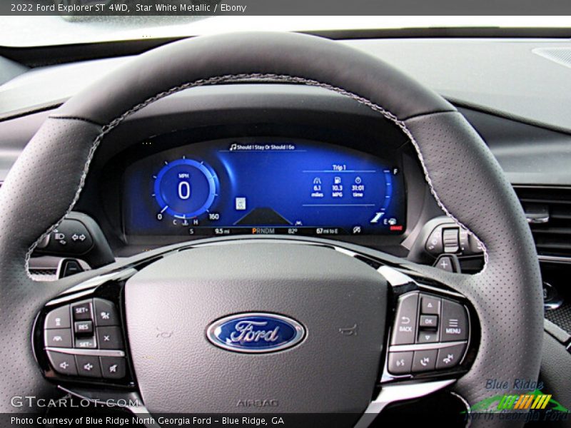 Star White Metallic / Ebony 2022 Ford Explorer ST 4WD
