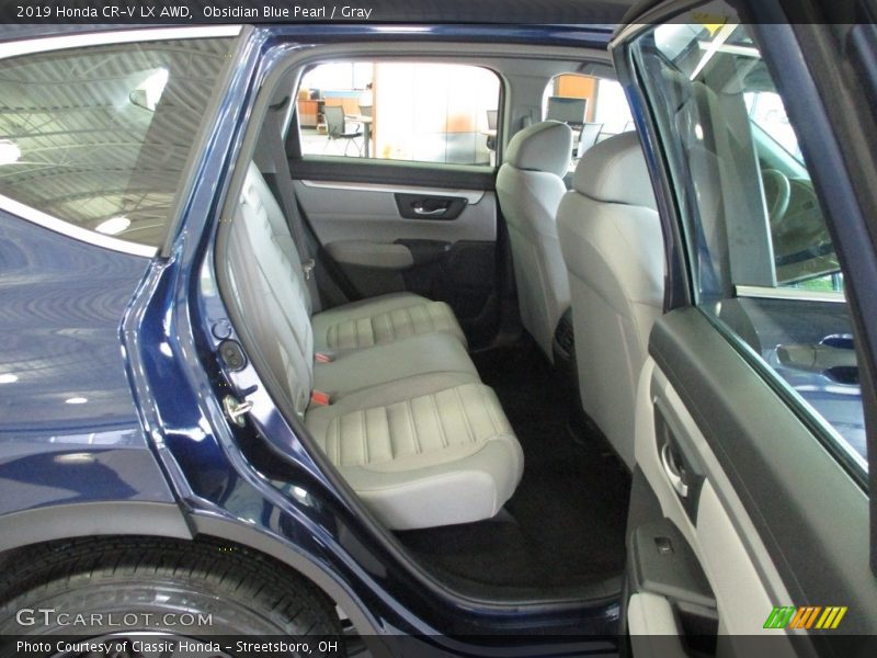 Obsidian Blue Pearl / Gray 2019 Honda CR-V LX AWD