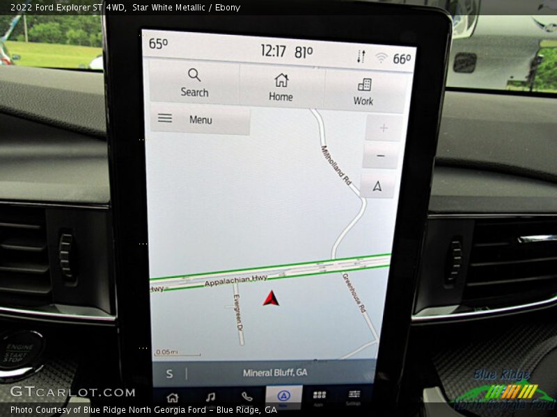 Star White Metallic / Ebony 2022 Ford Explorer ST 4WD