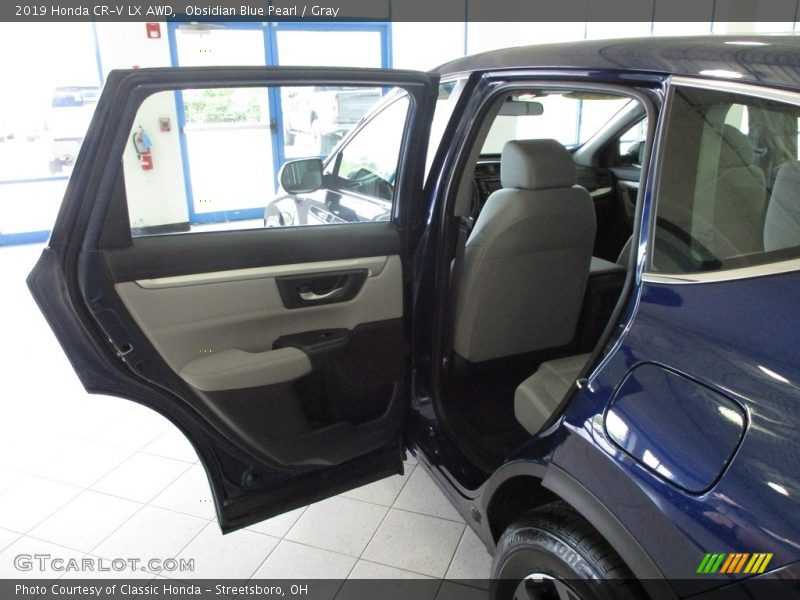 Obsidian Blue Pearl / Gray 2019 Honda CR-V LX AWD