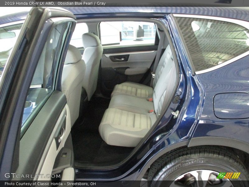 Obsidian Blue Pearl / Gray 2019 Honda CR-V LX AWD