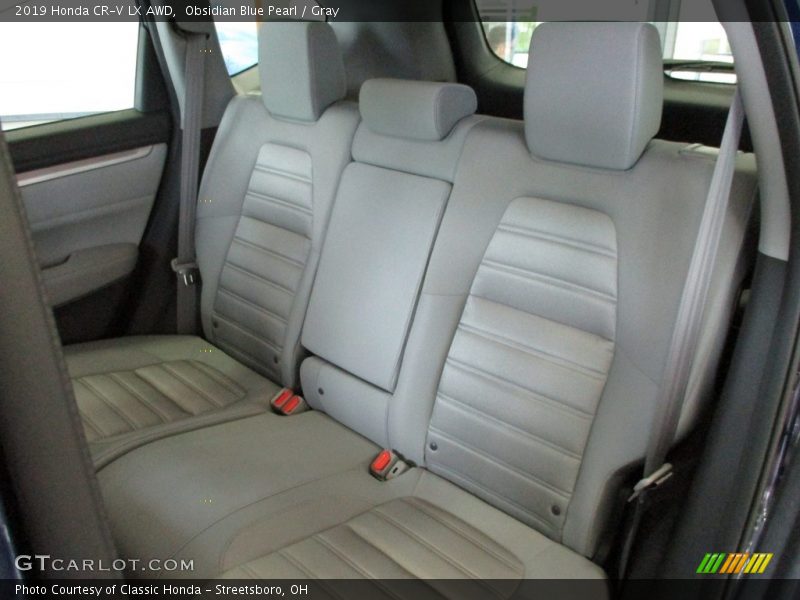 Obsidian Blue Pearl / Gray 2019 Honda CR-V LX AWD