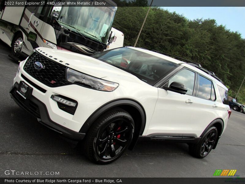 Star White Metallic / Ebony 2022 Ford Explorer ST 4WD