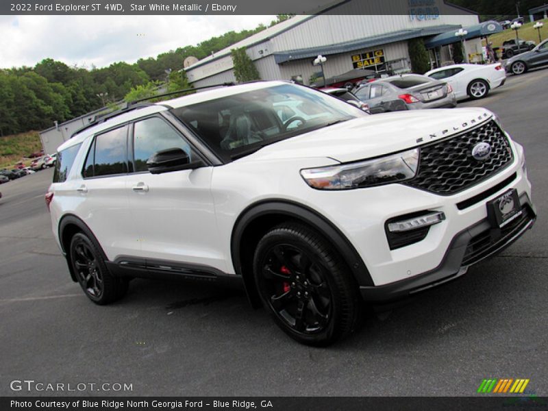 Star White Metallic / Ebony 2022 Ford Explorer ST 4WD