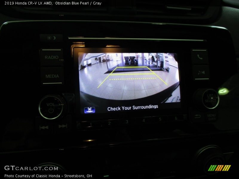 Obsidian Blue Pearl / Gray 2019 Honda CR-V LX AWD