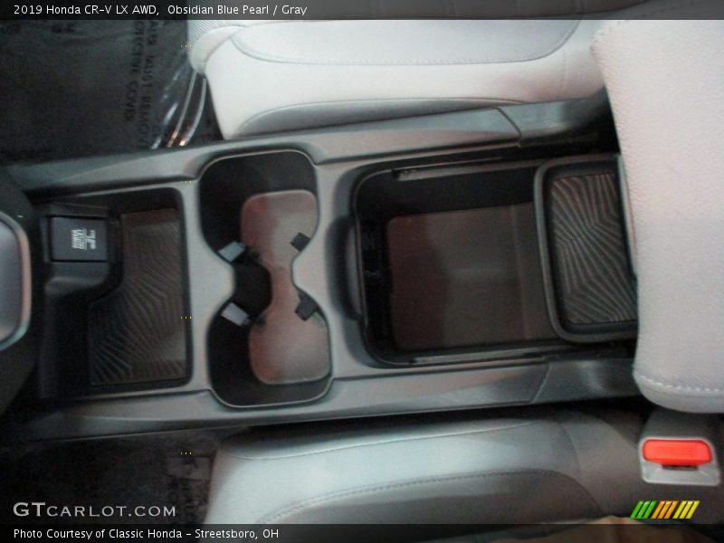 Obsidian Blue Pearl / Gray 2019 Honda CR-V LX AWD
