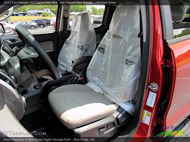 Hot Pepper Red Metallic / Medium Stone 2022 Ford Ranger XLT SuperCrew 4x4