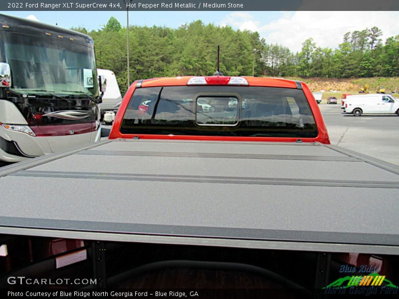 Hot Pepper Red Metallic / Medium Stone 2022 Ford Ranger XLT SuperCrew 4x4