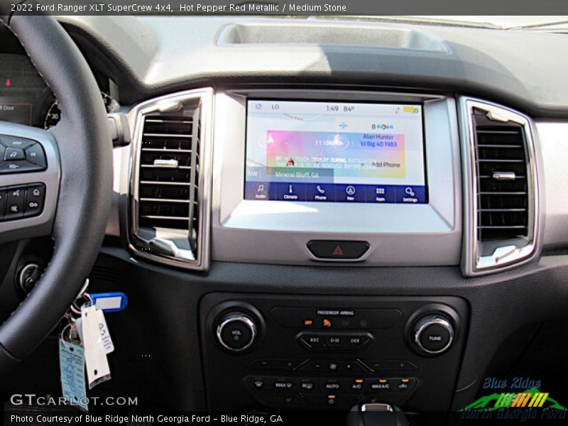 Hot Pepper Red Metallic / Medium Stone 2022 Ford Ranger XLT SuperCrew 4x4