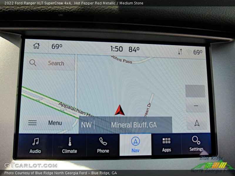 Hot Pepper Red Metallic / Medium Stone 2022 Ford Ranger XLT SuperCrew 4x4