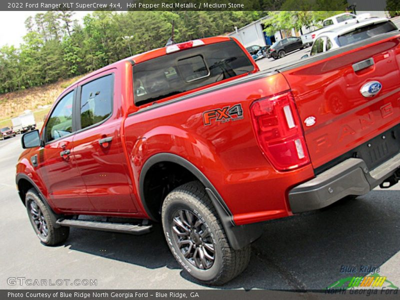 Hot Pepper Red Metallic / Medium Stone 2022 Ford Ranger XLT SuperCrew 4x4