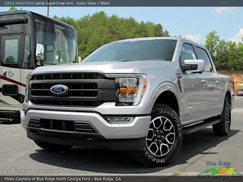 Iconic Silver / Black 2021 Ford F150 Lariat SuperCrew 4x4